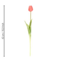 položky Kytice umělých tulipánů, barevná, realistická dekorace, vysoká kvalita pro domácnost, 43 cm, 7 kusů