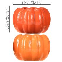 položky Keramický květináč na dýně oranžový Ø9,5 cm V6,5 cm 4 ks