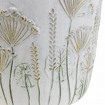 položky Květináč Keramický květináč z bílého zlata Ø17,5 cm V16,5 cm