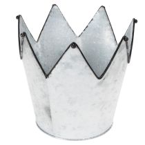 položky Kovová ozdobná korunka pro květináče, zinek, Ø21,5/19,5/17 cm, sada 3 ks