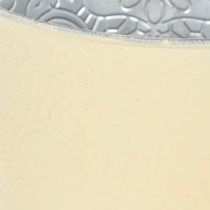 položky Kovový květináč, pastelově žlutý, Ø16 cm V14 cm