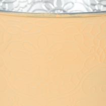 položky Kovový květináč, pastelově oranžová, Ø16 cm V14 cm