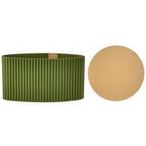 položky Papírový květináč tmavě zelený Ø19cm V14cm 3 ks