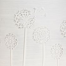 položky Květináč Pampelišky Kovový květináč Bílý Ø15,5cm V15,5cm