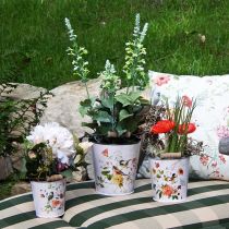 položky Kbelík na květináč kovový s rukojetí Ø14/11,5/9,5 cm sada 3 ks