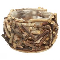 Dřevo truhlíku na rostliny, miska na květiny, miska na rostliny kulatá Ø30cm H18cm