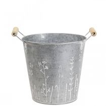 Květináč květináč vintage dekorativní kovové vědro Ø14cm V13cm