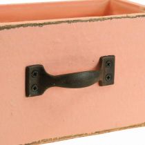 Zásuvka květináče wood deco broskev 25×13×9cm