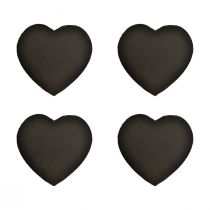 položky Valentýnské břidlicové srdce ozdobné srdce černé š16cm 4ks