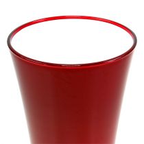 položky Váza “Fizzy” Ø13,5cm V20cm červená 1 ks