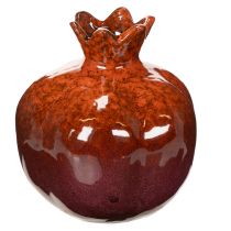 položky Keramická dekorace z granátového jablka, lesklá, 14 cm