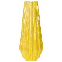 položky Váza s drážkovaným designem pro stylovou dekoraci interiéru v obývacím pokoji, 33 cm