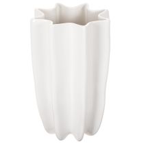 položky Žebrovaná váza, vysoká dekorativní váza na sušené květiny, 24 cm