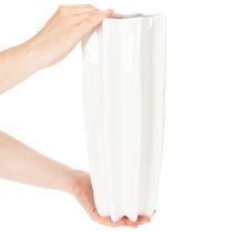 položky Váza na květiny s vroubkovanou moderní dekorativní vázou 38 cm