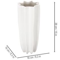 položky Váza na květiny s vroubkovanou moderní dekorativní vázou 38 cm