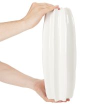 položky Žebrovaná váza, moderní keramická váza na sušené květiny, 40 cm