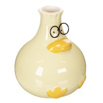 položky Váza s figurkou kachny, keramická, veselý design, ideální do moderního interiéru, 15 cm, 2 kusy