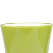 položky Váza Zelená květinová váza Dekorativní váza Fizzy Oliva Ø16,5 cm V27 cm