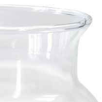 položky Dekorativní skleněná váza lucerna sklo čirá Ø18,5cm V25,5cm