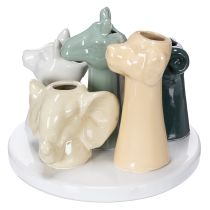 položky Dekorativní figurky zvířat ve váze, ideální pro hravý design místnosti, 13 cm