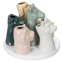 položky Dekorativní figurky zvířat ve váze, ideální pro hravý design místnosti, 13 cm