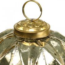 položky Vintage vánoční koule skleněné se vzorem Ø10,5cm 3ks