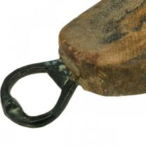 Vintage dekorace, bota s otvírákem, ozdoba do bot L15–23cm
