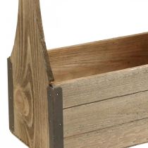 Vintage dřevěný truhlík na osázení truhlík na nářadí truhlík na rostliny 28×14×31cm