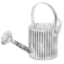 položky Vintage květináč Ø17cm, dekorativní konev na zalévání, kovový květináč ve stylu shabby chic