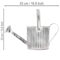 položky Vintage květináč Ø17cm, dekorativní konev na zalévání, kovový květináč ve stylu shabby chic