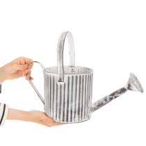 položky Vintage květináč Ø17cm, dekorativní konev na zalévání, kovový květináč ve stylu shabby chic