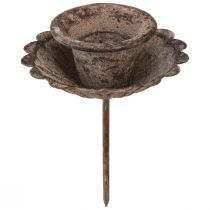 položky Vintage špičatý svícen na vložení Ø8,5cm H11,5cm 4ks