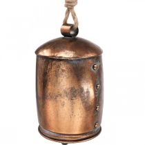 Deco věšák deco zvonek kovový měď vintage Ø13,5cm 49cm