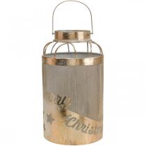 položky Vintage lucerna svícen Veselé Vánoce Ø19cm V34cm
