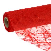 Stolní páska červený fleece 30cmx25m
