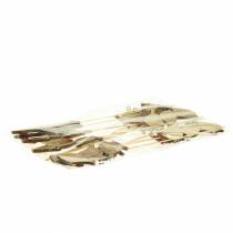 položky Jarní dekorace ptáčci s hůlkou dřevo asort H10,5cm 12 ks