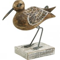 Dřevěná socha ptáka do koupelny Dekor Vodní pták V22cm