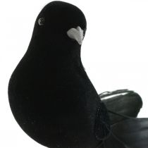 položky Holoubci na drátě, svatební dekorace, holoubci černí V7cm 4ks