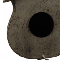 Dekorativní domeček pro ptáčky závěsná dekorace balkonová dekorace vintage Ø20cm V43cm