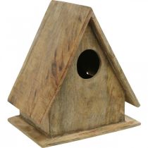 Ptačí budka na stání, dekorativní budka přírodní dřevo V29cm