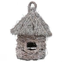 Dekorativní domeček pro ptáčky dřevo kov ozdobný domeček na stromě Ø17cm V26cm