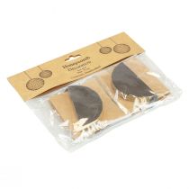 položky Medové koule Vánoční medovníkové koule černé zlato Ø8cm 4ks