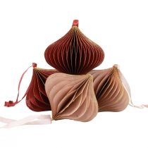 položky Voštinové kuličky voštinové kuličky cibule růžová vínově červená Ø8cm 4 ks