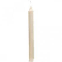 PURE voskové svíčky barové svíčky krémové Sahara 250/23mm přírodní vosk 4ks