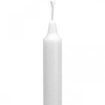 Voskové svíčky PURE svíčky tyčinkové bílé 250/23mm přírodní vosk 4ks