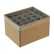 položky Dekorace na křepelčí vejce, černá, prázdná, 3 cm, jarní dekorace, přírodní dekorace, 50 kusů