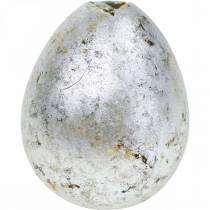 Dekorace z křepelčích vajec stříbrná prázdná 3cm Velikonoční dekorace 50ks