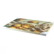 položky Citronová nástěnná dekorace, letní dekorace, středomořský nádech, dřevěný rám, 40x60cm, nástěnná dekorace do obývacího pokoje