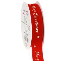 položky Vánoční stuha červená zlatá &quot;Merry Christmas&quot; stuha 25mm 20m