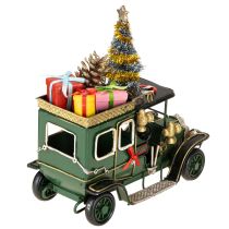 položky Vánoční dekorace auto vánoční auto vintage zelené 15×7×16cm